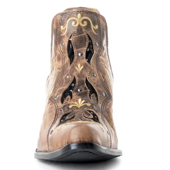 Myra Bag Other - MYRA WESTERLY BOOTIES Distressed Leather, Embroidery & Sequins. Like New!